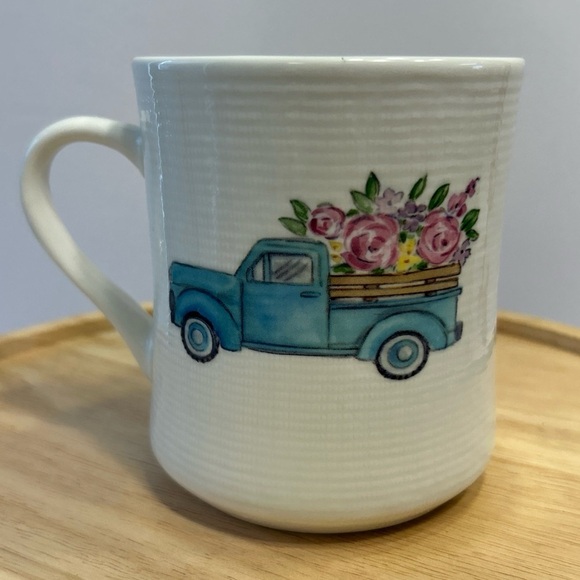 Sheffield Home Hello Spring Vintage Blue Truck 18 oz. Stoneware Coffee Mug Cup - Picture 5 of 5